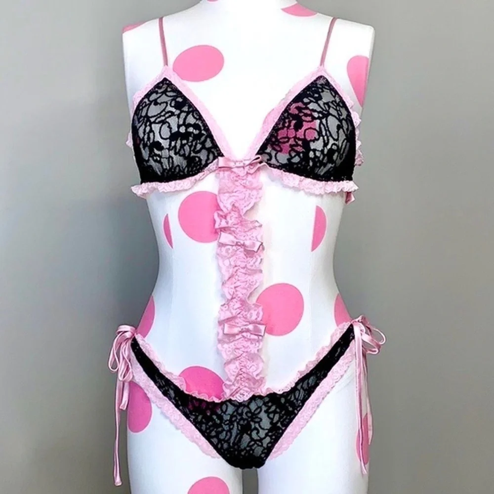 Victoria’s Secret Side Tie The Lacie Ruffle Teddy